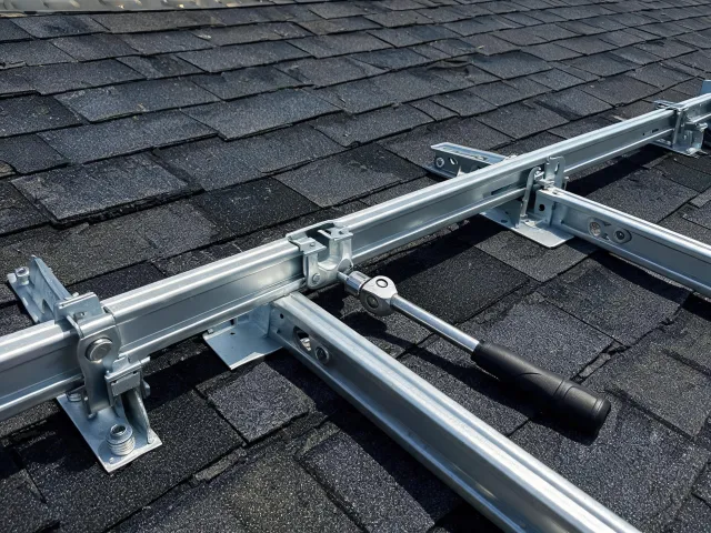 Solar mounting and balance of system installation